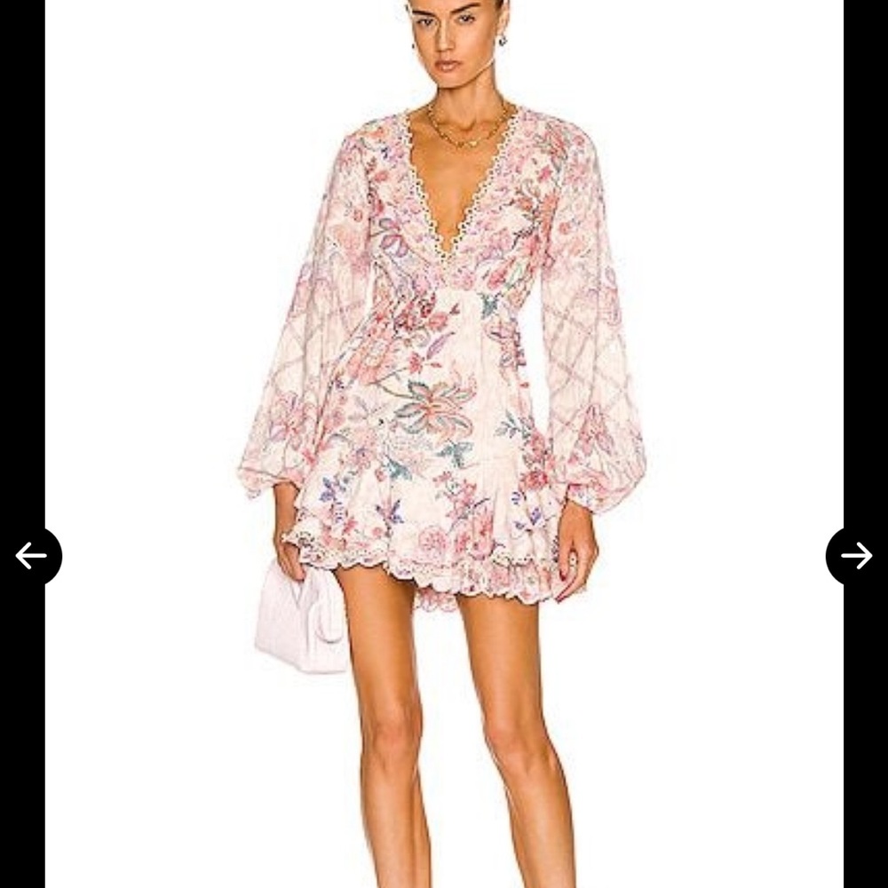 Hemant and Nandita NWT Kati long sleeve mini dress XS